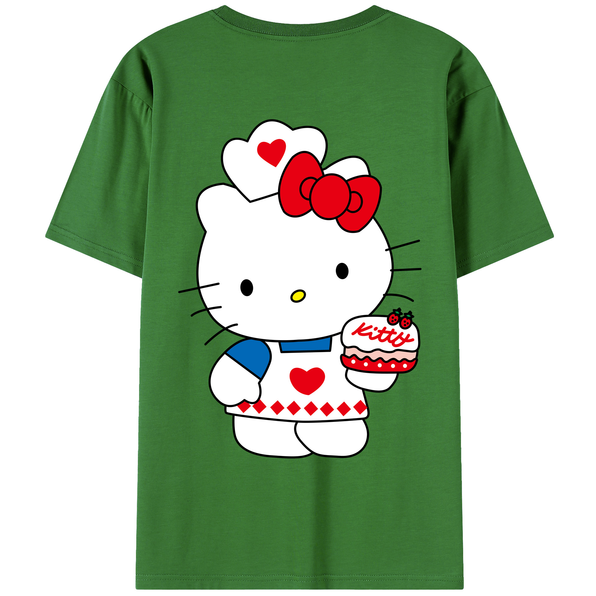 （画像用） Hello Kitty ハローキティ レディース半袖Tシャツ(バックプリント)